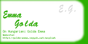 emma golda business card